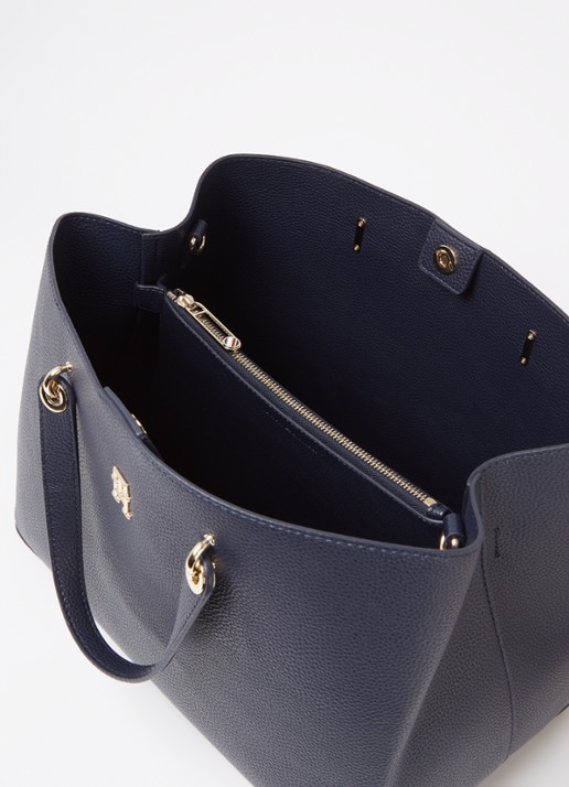 Tommy Hilfiger The Emblem schoudertas met logo - detail 3 donkerblauw