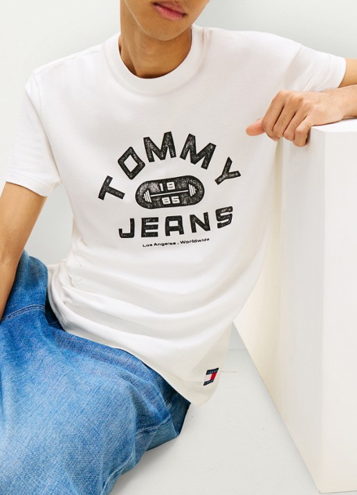 Tommy Hilfiger Top met knoopdetail - detail 4 wit