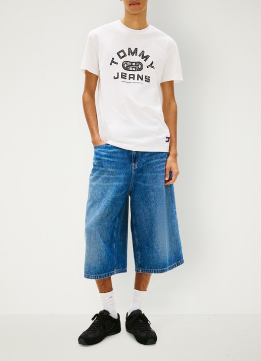 Tommy Hilfiger Top met knoopdetail - voorkant 2 wit