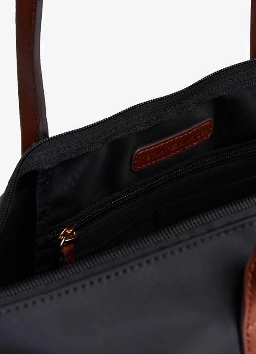 Tommy Hilfiger Tote shopper met logo - detail 3 zwart