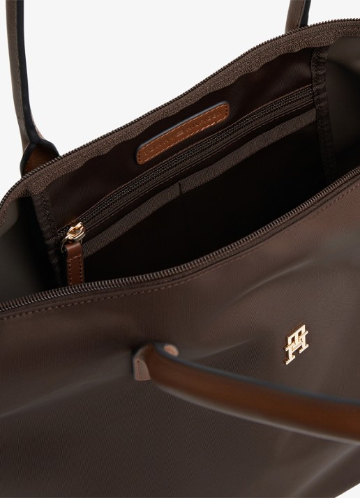Tommy Hilfiger Tote shopper met logo - detail 3 fondant brown-gug / bruin