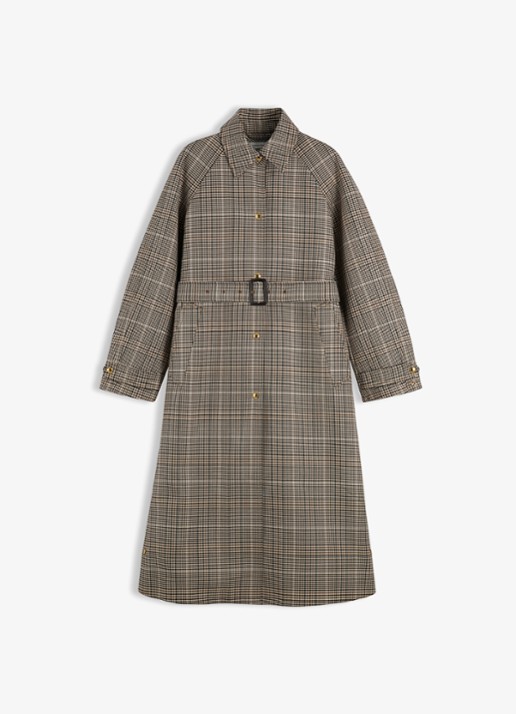 Tommy Hilfiger Trenchcoat met steekzakken en ruitdessin
