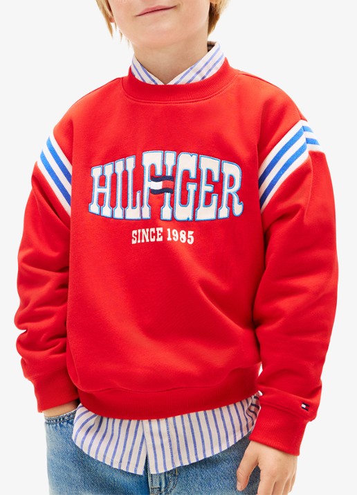 Tommy Hilfiger Trui met logoprint - detail 4 rood