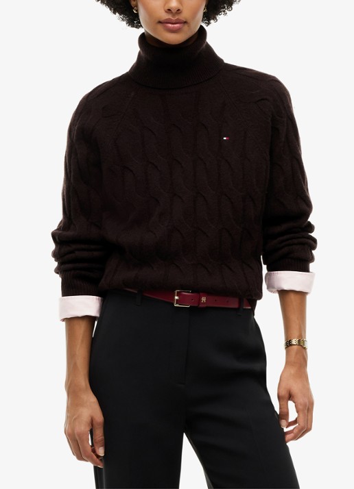 Tommy Hilfiger Trui van wol met col