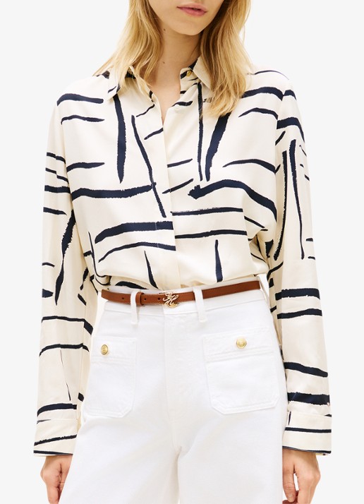 Tommy Hilfiger Vis blouse met grafische print