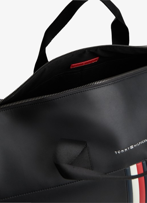 Tommy Hilfiger Weekendtas met logo - detail 4 diepzwart