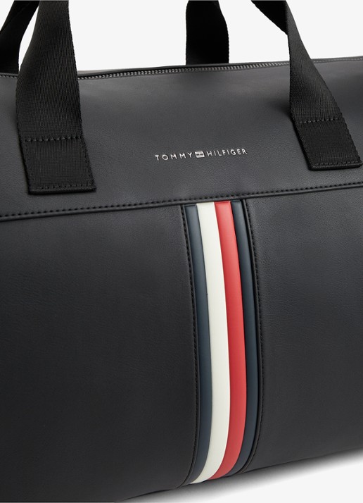 Tommy Hilfiger Weekendtas met logo - detail 5 diepzwart
