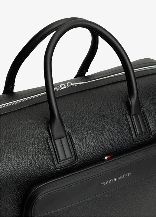 Tommy Hilfiger Weekendtas met logo - detail 2 diepzwart