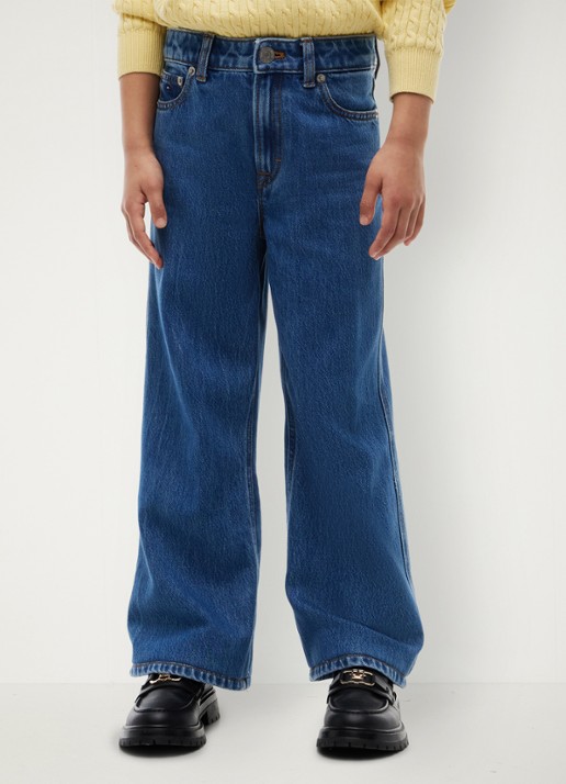 Tommy Hilfiger Wide fit jeans met steekzakken - detail denim
