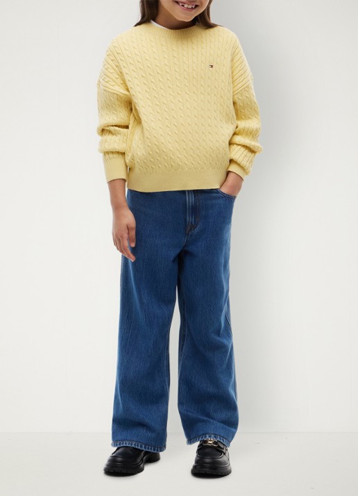 Tommy Hilfiger Wide fit jeans met steekzakken - voorkant 5 denim