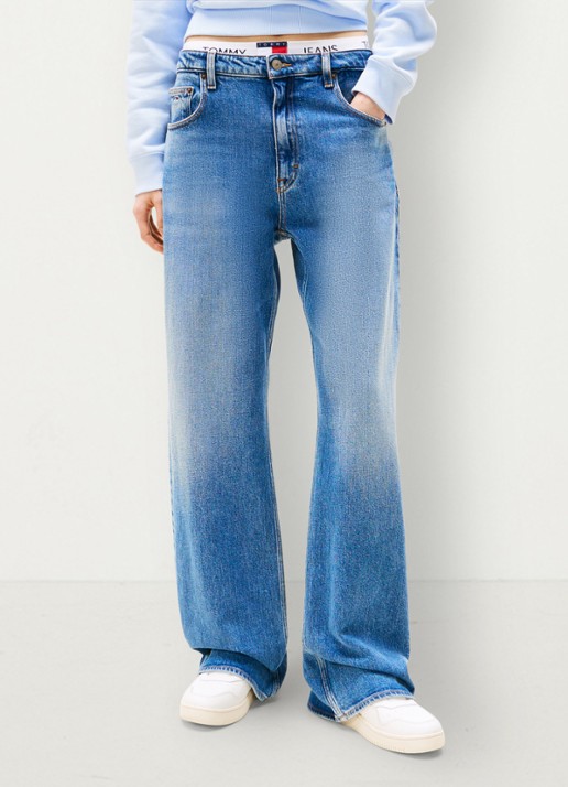 Tommy Hilfiger Wide leg jeans met lichte wassing
