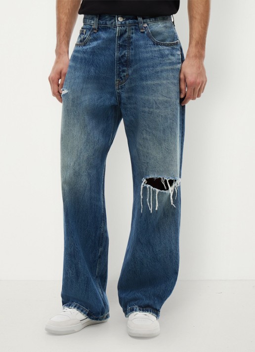 Tommy Hilfiger Wide leg jeans met medium wassing