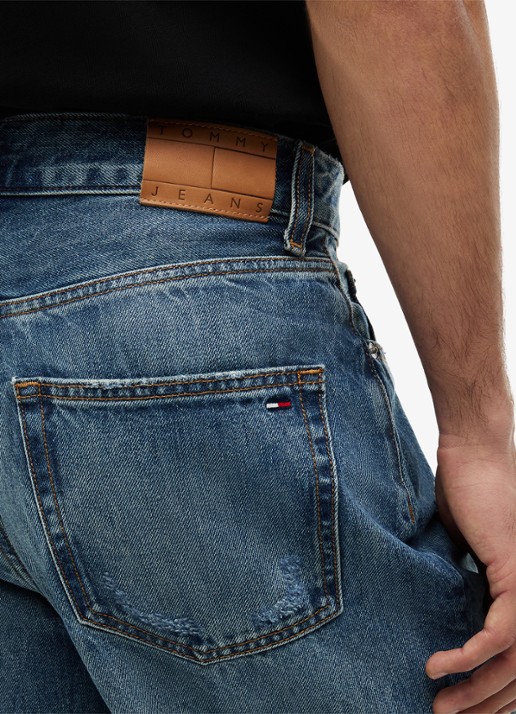 Tommy Hilfiger Wide leg jeans met medium wassing  - detail 4 denim