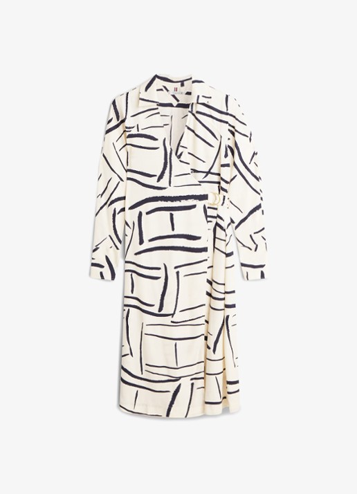 Tommy Hilfiger Wikkeljurk met grafische print