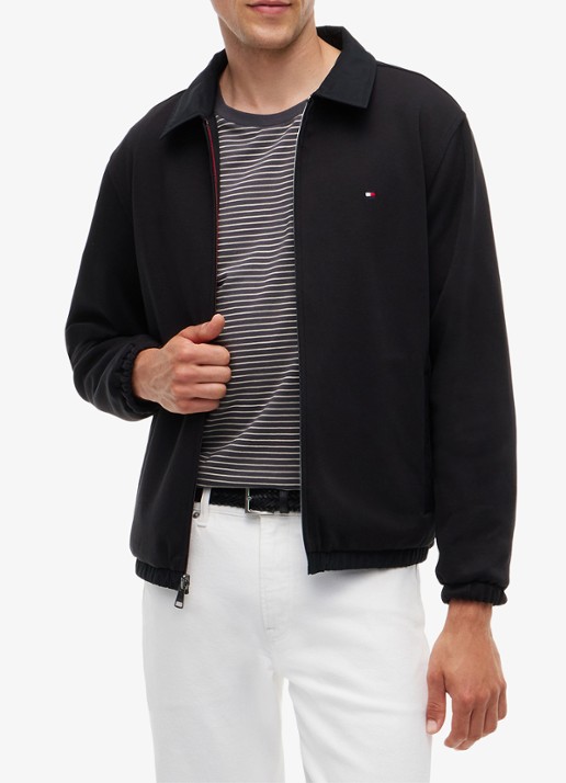 Tommy Hilfiger Windjack met logo - detail 5 zwart