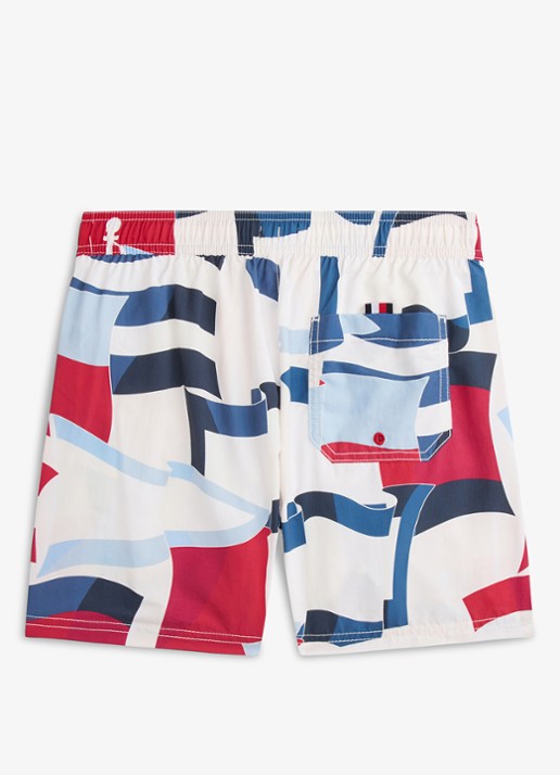 Tommy Hilfiger Zwemshorts met grafische print - achterkant 2 multicolor