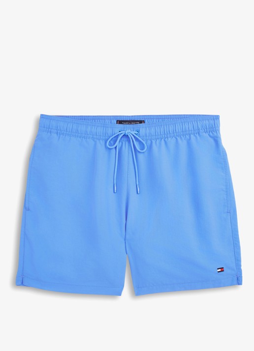 Tommy Hilfiger Zwemshorts met logo - voorkant blauw