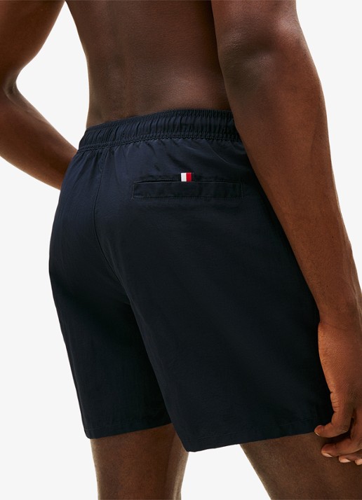Tommy Hilfiger Zwemshorts met logo - detail 4 donkerblauw