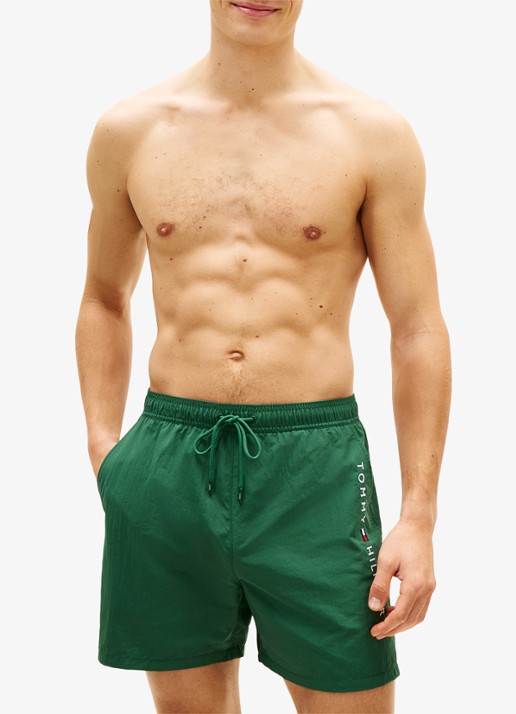 Tommy Hilfiger Zwemshorts met logo - detail 3 groen