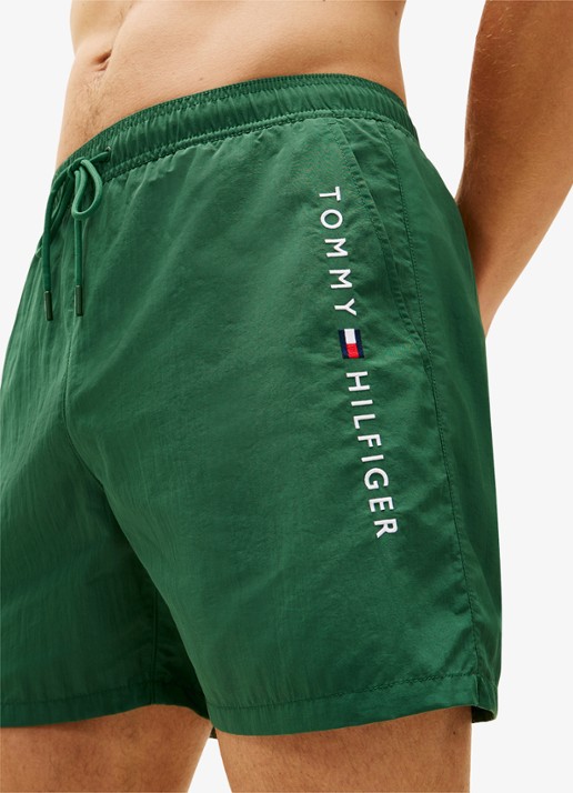 Tommy Hilfiger Zwemshorts met logo - detail 4 groen