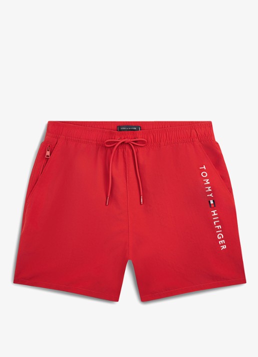 Tommy Hilfiger Zwemshorts met logo - voorkant 2 rood