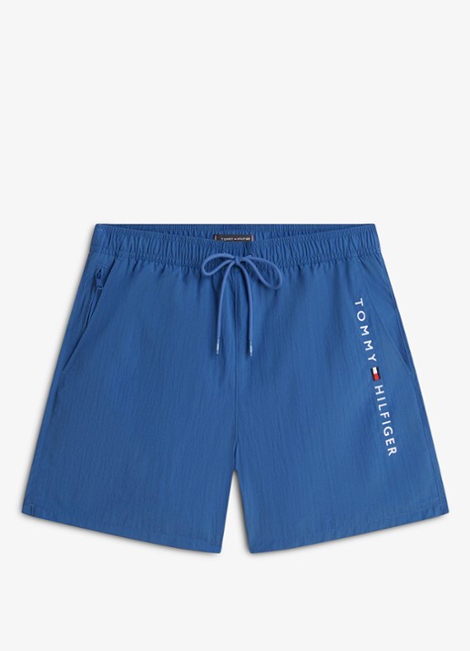 Tommy Hilfiger Zwemshorts met logo - voorkant 2 blauw