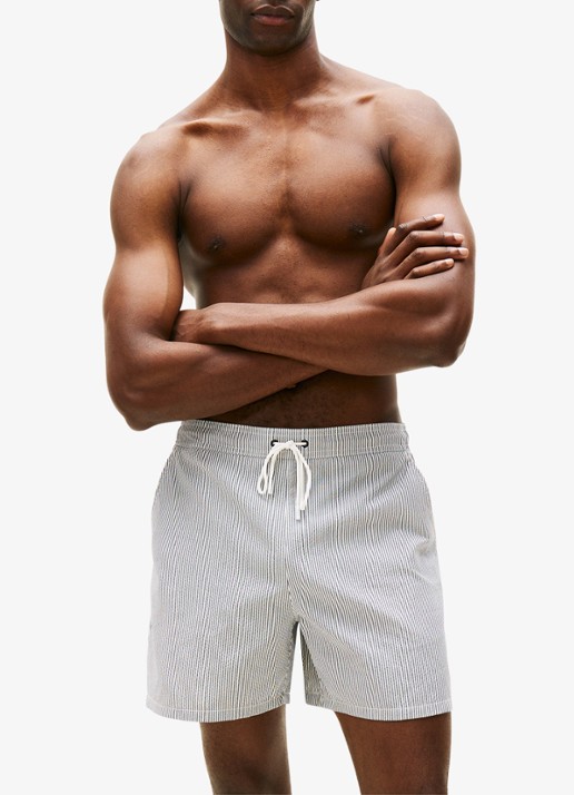 Tommy Hilfiger Zwemshorts met streepprint en logo