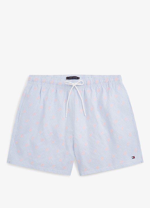 Tommy Hilfiger Zwemshorts met streepprint - voorkant multicolor