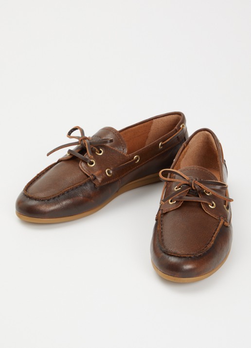 Toral Nahua bootschoen van leer - detail 3 donkerbruin