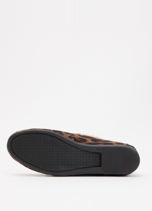 Toral Nahua bootschoen van suède panterprint - detail 4 bruin