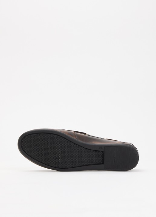 Toral Nahua loafers van leer  - detail 5 donkerbruin