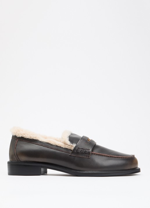 Toral Noa Flo loafer van leer