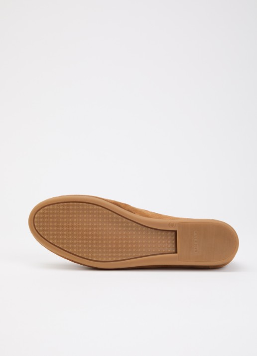 Toral Shima mocassin van suède - detail 5 cognac