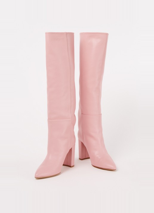 Toral Sofia laars van leer - detail roze