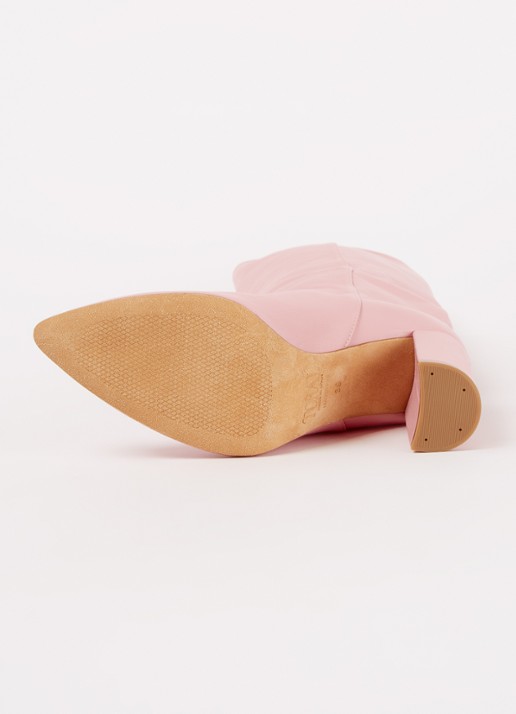 Toral Sofia laars van leer - detail 3 roze