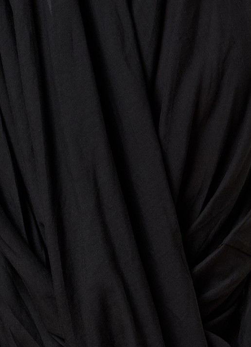 TOTEME Maxi jurk met plooidetail - detail 4 zwart