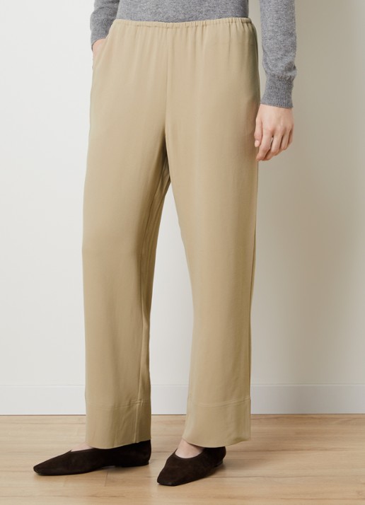 TOTEME Mid waist straight fit loungebroek met steekzakken