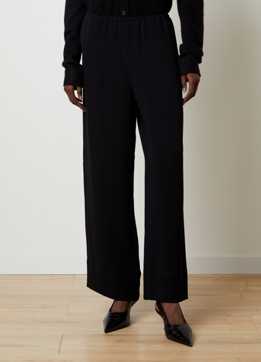 TOTEME Mid waist straight fit loungebroek met steekzakken
