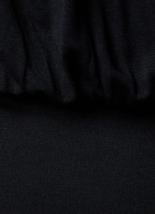 TOTEME Midi jurk met plooien en steekzakken - detail 4 zwart