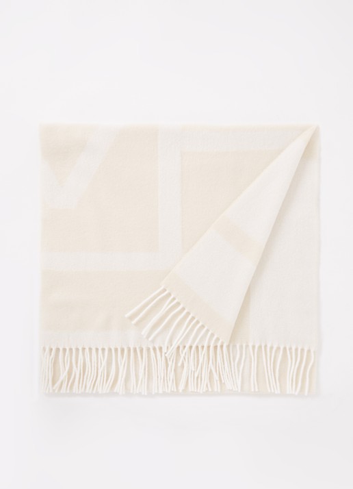 TOTEME Monogram sjaal van wol 200 x 50 cm