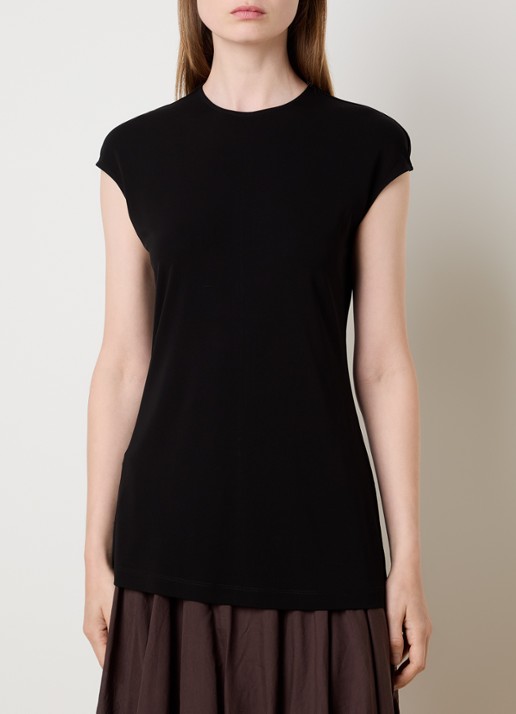 TOTEME Mouwloze top met stretch - detail 3 zwart