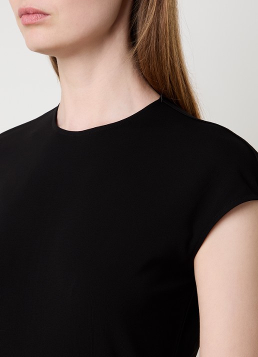 TOTEME Mouwloze top met stretch - detail 4 zwart