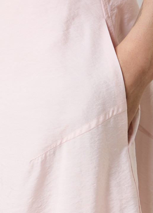 TOTEME Parachute maxi rok van zijde met split - detail 2 lichtroze