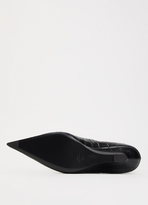 TOTEME Pump van leer - detail 3 zwart