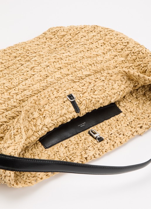 TOTEME Shopper met details van leer - detail 2 beige