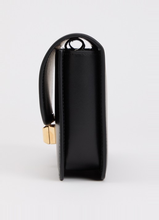 TOTEME T-Lock crossbodytas van leer  - detail 2 zwart
