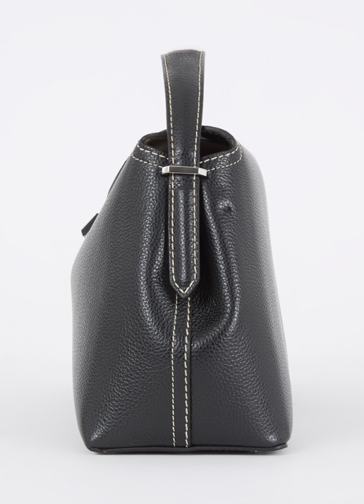 TOTEME T-Lock handtas van leer - detail 3 zwart