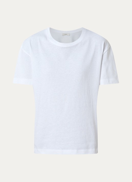 TOTEME T-shirt met ronde hals - voorkant wit