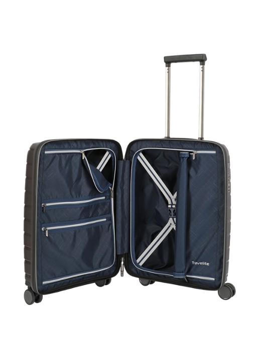 Travelite Air Base S spinner 55 cm - voorkant 7 donkergrijs