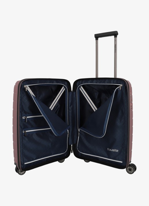 Travelite Air Base S spinner 55 cm - voorkant 3 lila